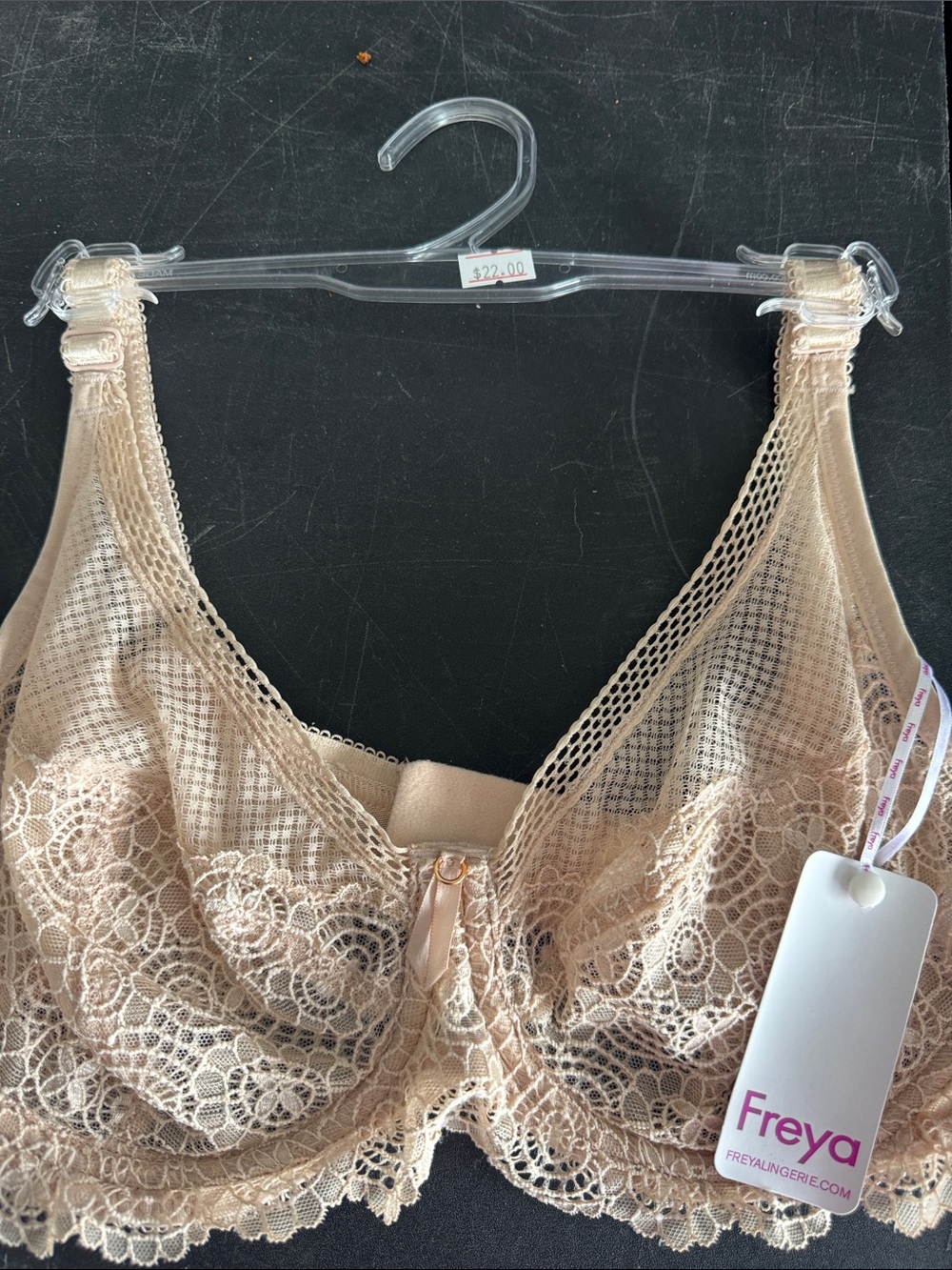 Freya Lace Underwire Bra in Champagne Beige